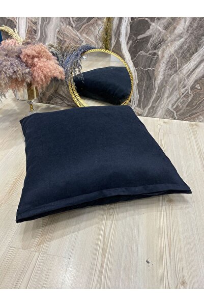 Kumru Çeyiz Tasarım Çok Kullanışlı Mat Kadife Yer Minderi Kılıfı 60x60