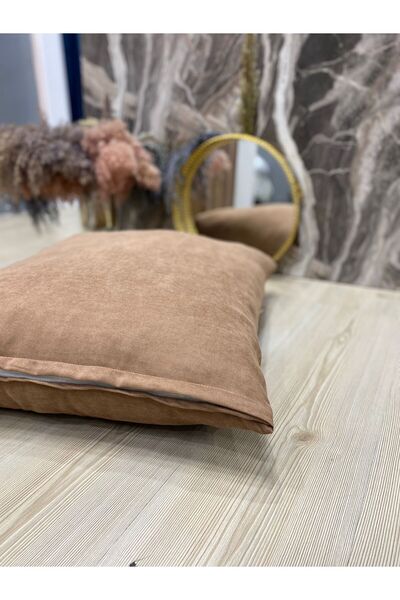 Kumru Çeyiz Tasarım Çok Kullanışlı Mat Kadife Yer Minderi Kılıfı 60x60