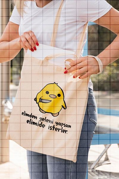 ÇELİKLER HEDİYE If I Can Do My Best, I Will Do My Best Printed Cloth Bag