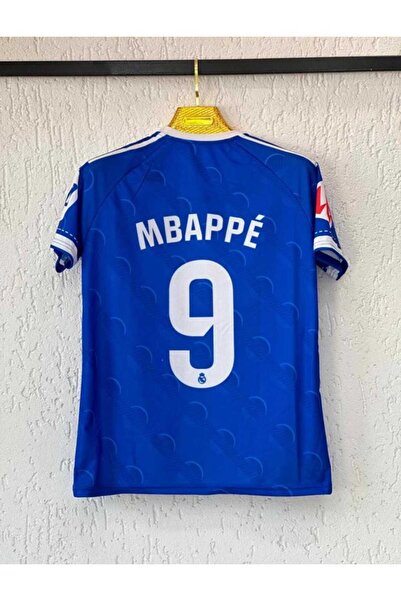 FEEL STYLE Real Madrid 2025/26 Yeni Sezon Kylian Mbappe Deplasman Forması (Mavi)