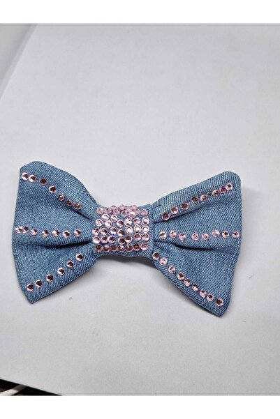 No Name Atelier مشبك فيونكة من قماش الدنيم