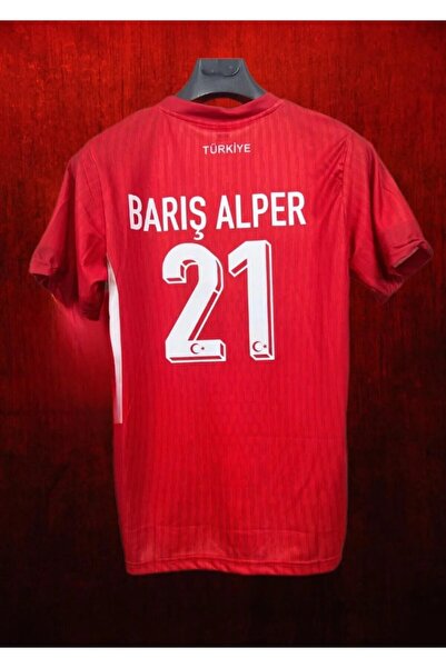 BYSPORTAKUS Türkiye Euro 2024 Barış Alper Yılmaz Forması (KIRMIZI)
