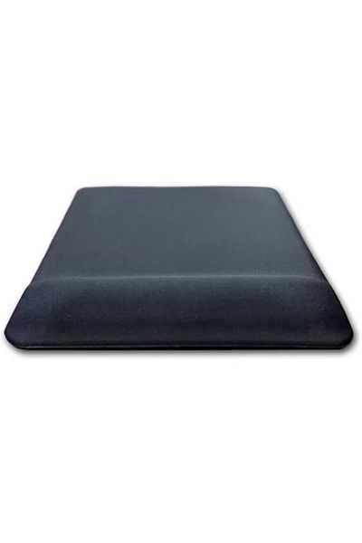 Mu Art Ahşap Square Black Wrist Supported Mouse Pad Ergonomic Non-Slip Base Mouse Pad for Gaming and Office