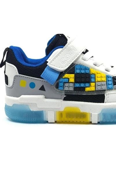 Cool Legos-Ptk 26/30 Kids Lighted Sole Unisex Sneaker Sports Shoes