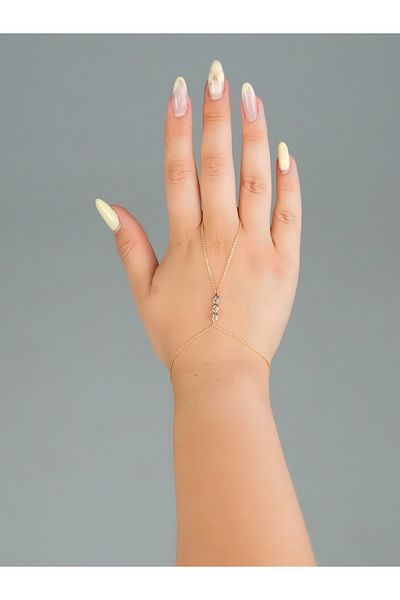 Sumen Butik Stoned Gold and Silver Color Shahmeran