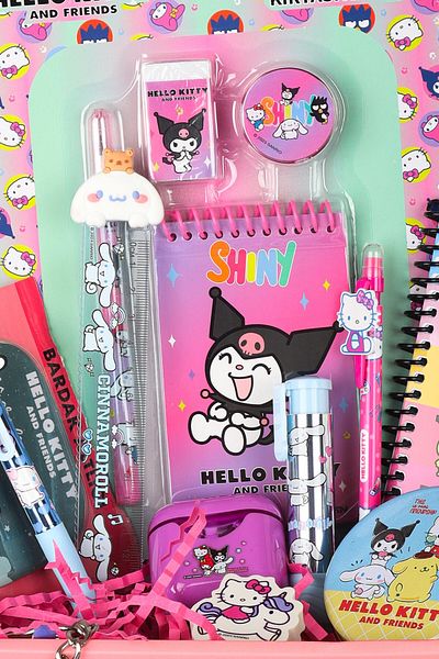 Hello Kitty Dekomus Licensed Special Boxed Hello Kitty and Best Friends Kuromi, Cinnamorol, My Melody 18 Pieces K