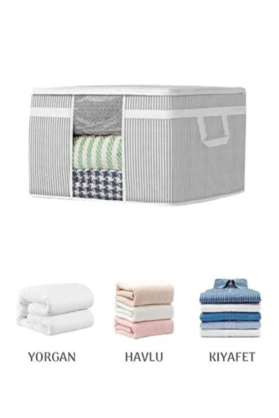 btm home 1 قطعة حقيبة تخزين للسترة مع نافذة مقاس 45 × 40 × 30 سم