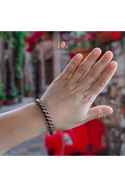 DMT COPPER HOME 100% Handmade Copper Bracelet, Natural Antibacterial Copper Bracelet, Health Friendly Stylish