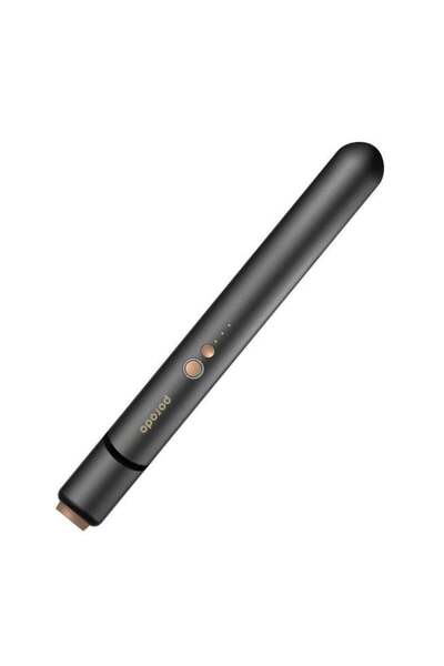 porodo مكواة فرد الشعر لايف ستايل اللاسلكية القابلة لإعادة الشحن مع ألواح مطل...