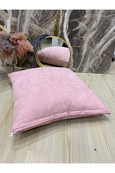 Kumru Çeyiz Tasarım Mat Kadife Yer Minderi Puf Kırlent Kılıfı 70x70