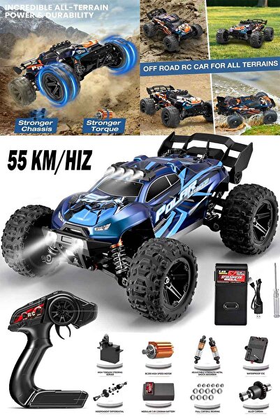 Oruç Oyuncak Uzaktan Kumandalı 55 Km/h 1:14 Elektrikli 2.4ghz Servo Motor Arazi Araç