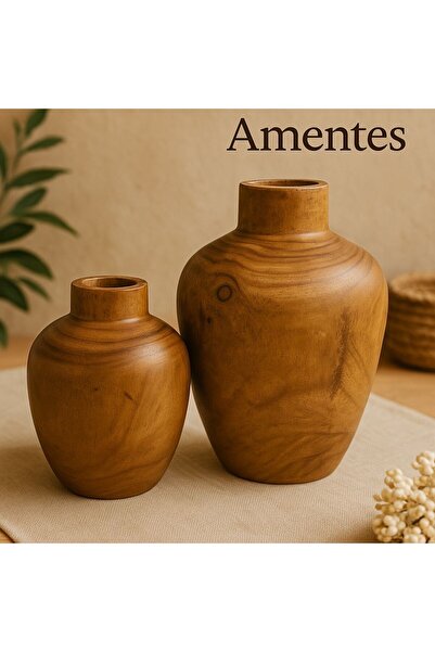 Amentes dekoratif ahşap obje 2 li 23x15 ve 33x18 cm 2 adet ürün toplamda