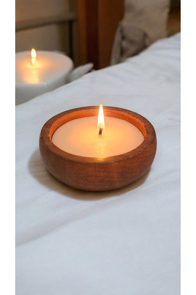 COCOS CANDLES Vanilya Kokulu Mum – Ahşap Kasede El Yapımı Soya Wax | Sıcak & ...