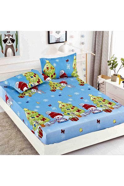 FIONNA.RO Fine Cotton Duvet Cover 90x200cm - Gifts Near the Christmas Tree