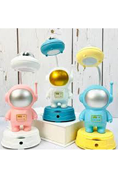 moryconcept Astronot Masa Lambası Usb Led Çocuk Lambası Tye Light Masa Üstü