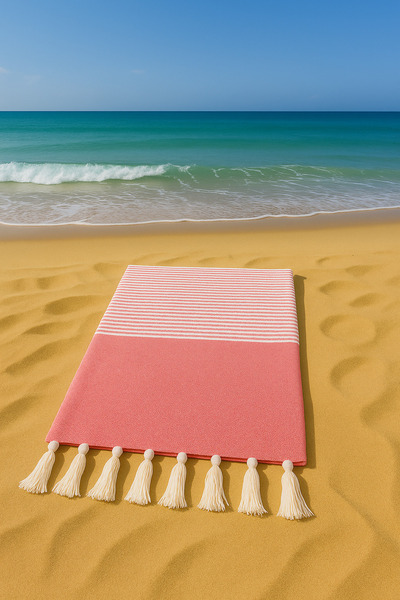 KAYABEY HOME 90X170 cm Striped Peshtemal Bath & Beach Towel – 100% Cotton, Quick Dry, Lightweight