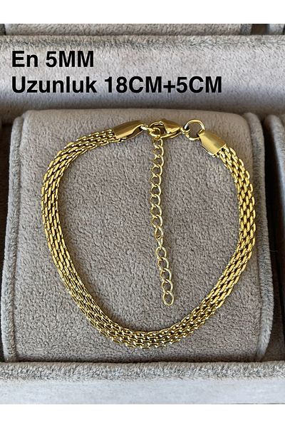 Rupen Kraft 316 L Surgical Steel Gold Model Stainless Tarnish Free Unisex Steel Bracelet