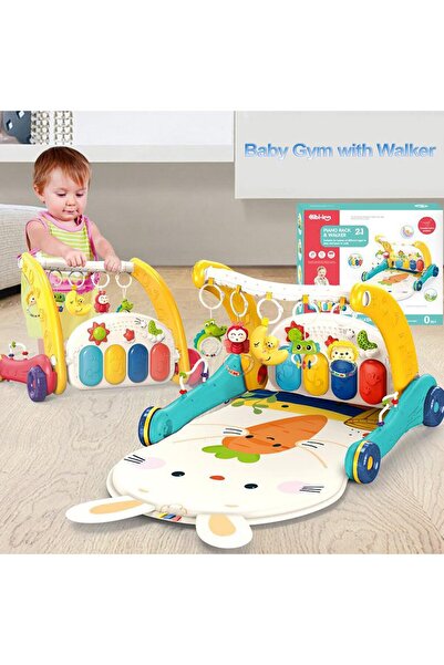 Cici Oyuncak Kız Erkek Bebek Piyanolu Oyuncaklı Oyun Halısı Ve Yürüteç 2 si 1...