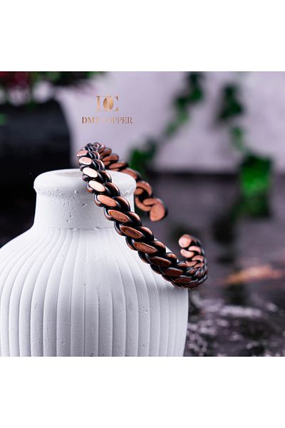 DMT COPPER HOME 100% Handmade Copper Bracelet, Natural Antibacterial Copper Bracelet, Health Friendly Stylish