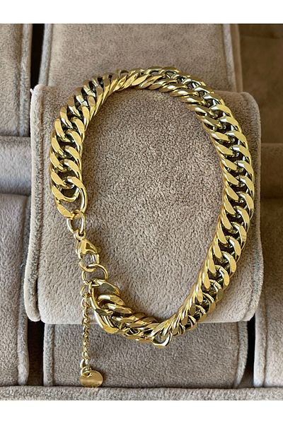 Rupen Kraft 316 L Surgical Steel Thick Gourmet Model Design Steel Bracelet