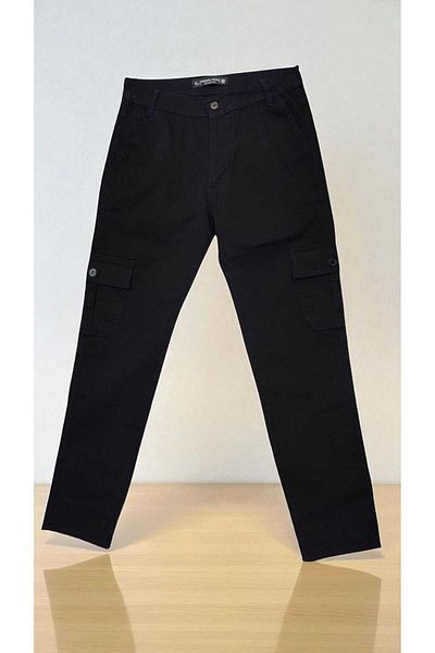 Endow jeans Cargo Pocket Men's Pants, 100% Cotton Lycra Gabardine Linen Fabric Regular Fit Top Quality Product