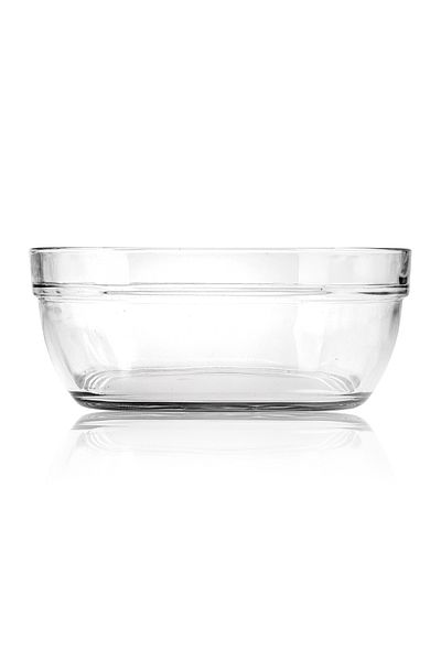 Snippy Elf - Large Size Glass Salad Fruit Bowl 23 cm Glass Bowl