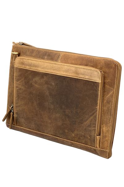 Micutz Leather briefcase bag for A4 documents and laptop, Men's Deerskin Briefcase, Premium Brand