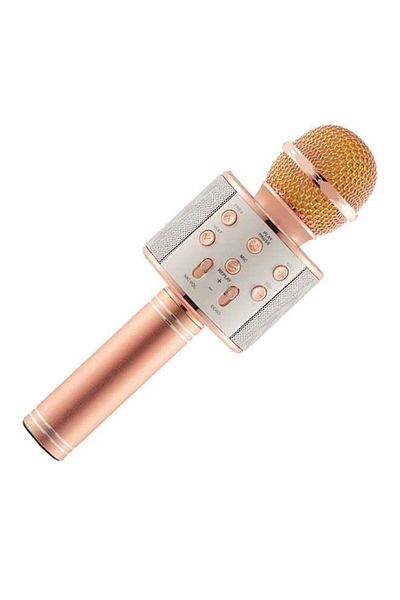 Unspecified Wireless Karaoke Microphone Bluetooth WS858 Gold Pink