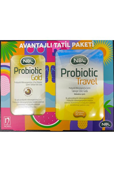 NBL Probiotic Gold 20 Stick Şase Travel 12 Çiğneme Tablet - Kofre