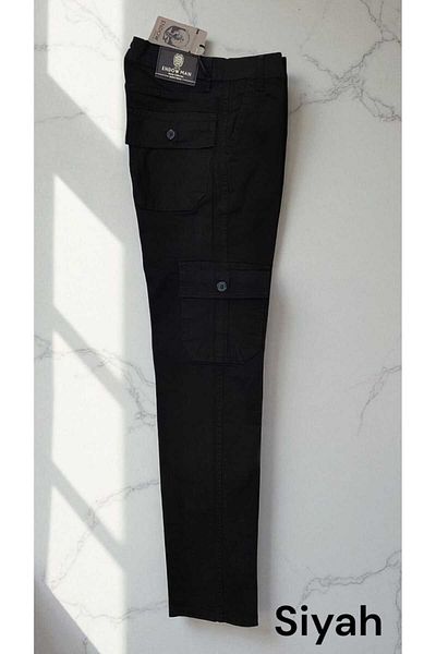 Endow jeans Cargo Pocket Men's Pants, 100% Cotton Lycra Gabardine Linen Fabric Regular Fit Top Quality Product