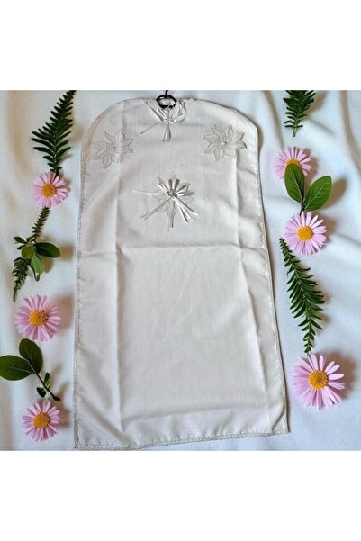 Dantelux Engagement Bohçalik Gardenia Linen Fabric Brooched Gipure Dress Cover. Gamboch