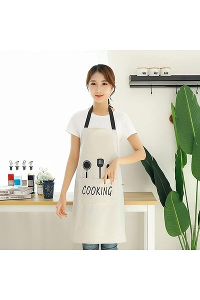 NEXIFY Pack Kitchen Aprons with Pocket Adjustable Neck Strap Bib Apron Waterproof and Oil Proof