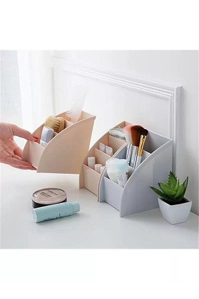 Mu Art Ahşap 3 Compartment Multi-Purpose Desktop Organizer (3 Pieces)