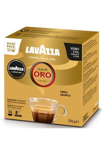 LavAzza كبسولات قهوة A Modo Mio Qualita Oro 36 قطعة (غير متوافقة مع NESPRESSO)