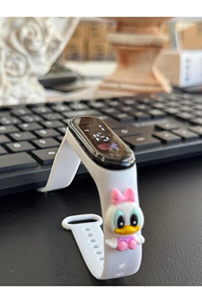 Newon Figürlü Dijital Led Çocuk Saati Dokunmatik Ekranlı Su Geçirmez