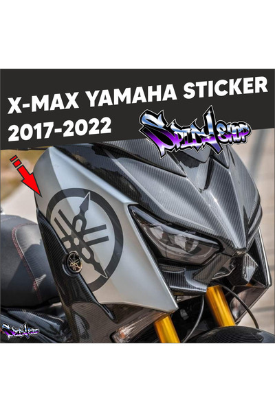 Yamaha Xmax Logo Sticker Siyah 2017-2022