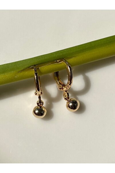 kurukafagift Halka Çift Küpe Ucu Toplu Minik Boy