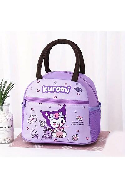 Emre Bebe Sanrio Kuromi Licensed Thermal Lunch Bag - Thermal Insulated School & Picnic Bag