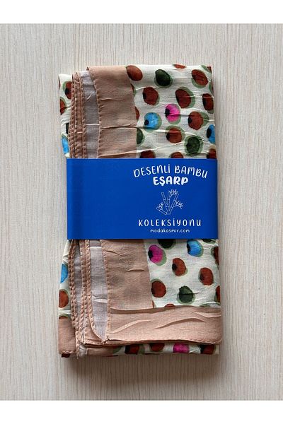 Modakaşmir Moonlit Pattern Bamboo Scarf