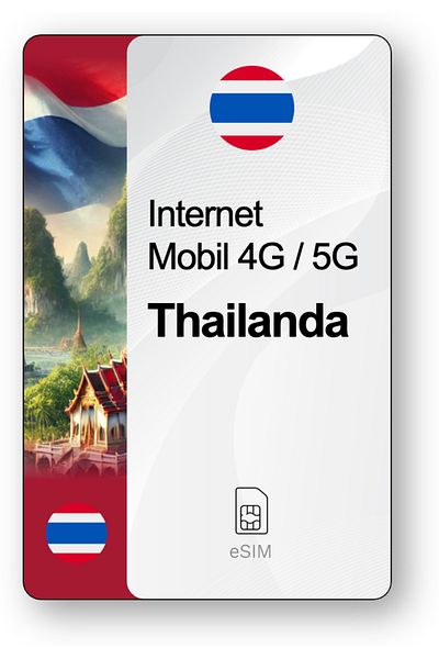 netSIM eSIM Internet Thailand, valid for 30 days, 50 GB traffic