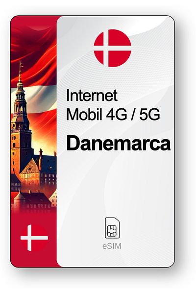netSIM eSIM Internet Denmark, valid for 30 days, Unlimited traffic
