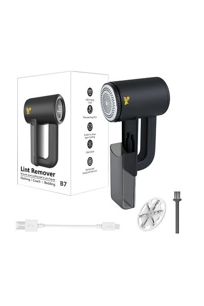 Lucmark Electric lint remover, Lucmark, Battery, Portable, 9000 rpm, Black