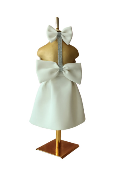 MODA فستان بناتي بفيونكة