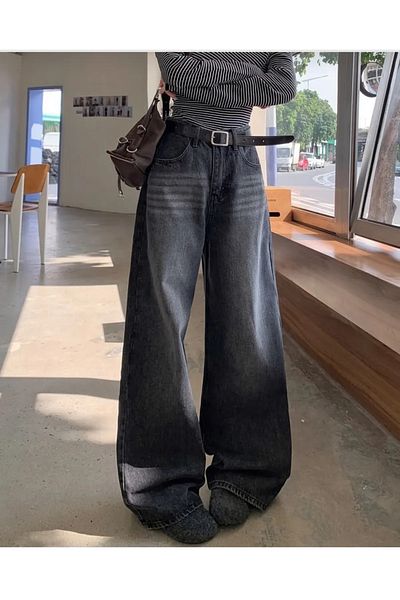 eyonnwear Y2K RECYCLED BAGGY POCKET STAR JEAN PANTS
