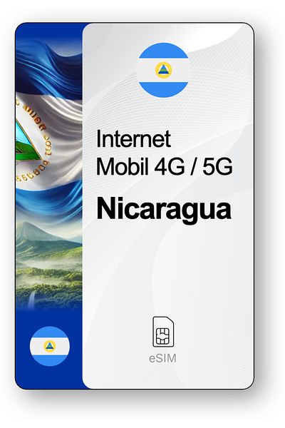 netSIM eSIM Internet Nicaragua, valid for 30 days, 20 GB traffic