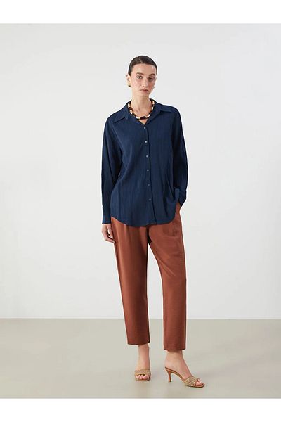 LC Waikiki Lcwaikiki Classic Orange Elastic Waist Carrot Cut Women's Trousers