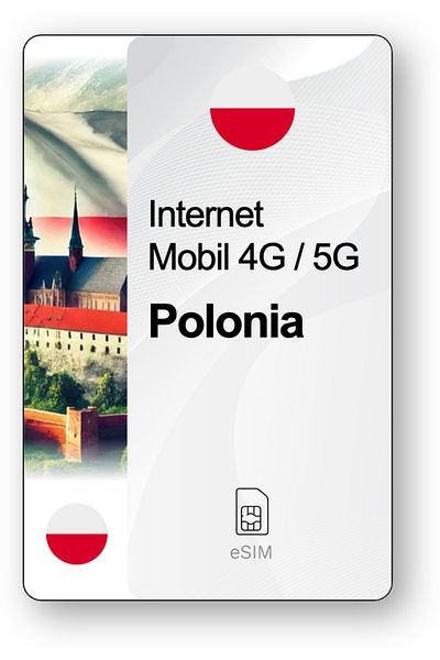 netSIM eSIM Internet Poland, valid for 30 days, Unlimited traffic