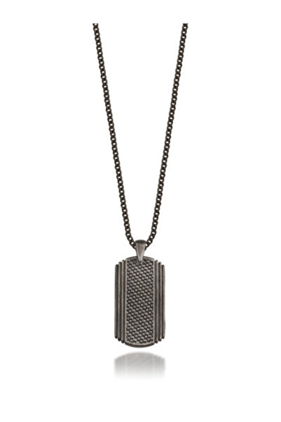 Blane Jewels Desenli Künye Kolye – Katı Gümüş