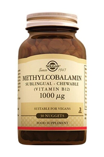 Solgar Methylcobalamin B12 1000 Mcg 30 Dilaltı Tableti