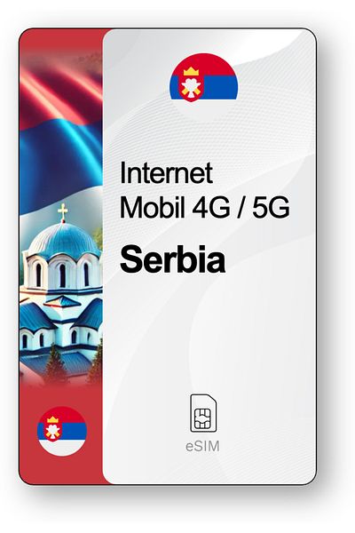 netSIM eSIM Internet Serbia, valid for 30 days, 10 GB traffic
